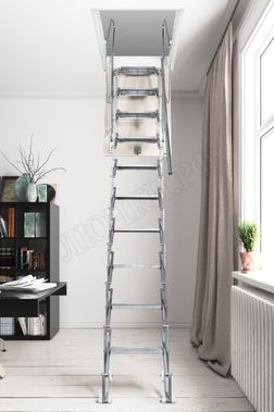 Чердачная лестница Aci Alluminium Elegant Fantozziscale Чердачная лестница Aci Alluminium Elegant Fantozziscale
