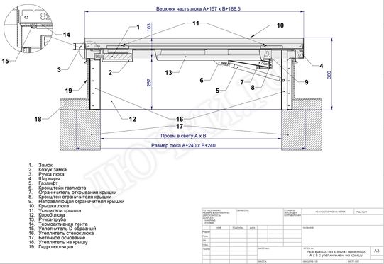 Люк для выхода на кровлю Оптимус 1100*800 Люк для выхода на кровлю Оптимус 1100*800