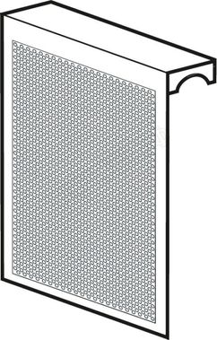 Радиаторный экран с перфорацией Кружок Перфорированный верх 590*610 Радиаторный экран с перфорацией Кружок Перфорированный верх 590*610