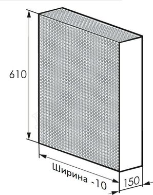 Радиаторный экран С перфорацией Кружок Перфорированный верх 590*610 Радиаторный экран С перфорацией Кружок Перфорированный верх 590*610