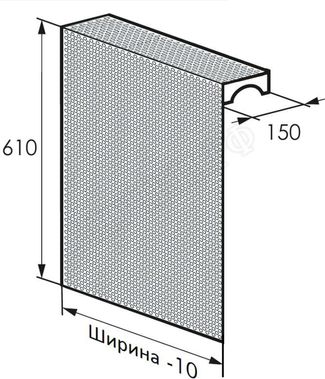 Радиаторный экран С перфорацией Кружок Перфорированный верх 590*610 Радиаторный экран С перфорацией Кружок Перфорированный верх 590*610