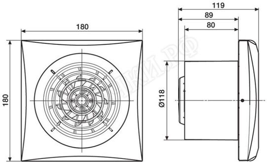 Вентилятор SILENT-200 CRZ SILVER Вентилятор SILENT-200 CRZ SILVER
