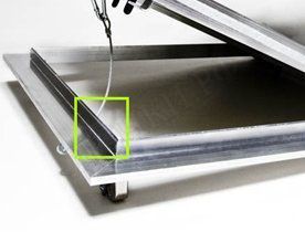 Люк под покраску Ультра для установки в стену, 2 створки, съёмная перегородка Люк под покраску Ультра для установки в стену, 2 створки, съёмная перегородка