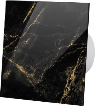 Вытяжной вентилятор airRoxy dRim, 125 PS, глянцевое стекло, чёрно-золотой мрамор, 01-186 Вытяжной вентилятор airRoxy dRim, 125 PS, глянцевое стекло, чёрно-золотой мрамор, 01-186