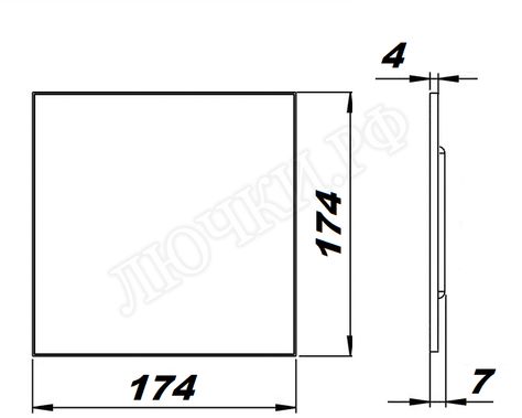 Вытяжной вентилятор airRoxy PS, чёрный глянец, 01-172 Вытяжной вентилятор airRoxy PS, чёрный глянец, 01-172